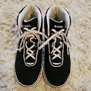 Sorel Black and White Sneakers
